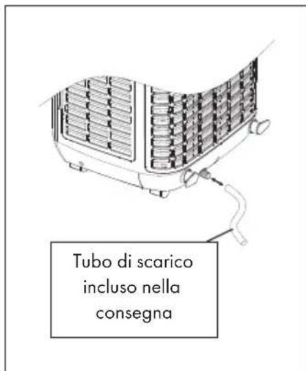 Tubo di scarico incluso nella consegna