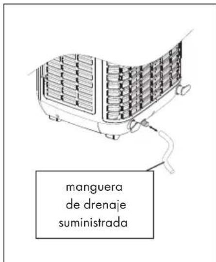manguera de drenaje suministrada