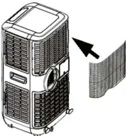 Klarstein Max Breeze Smart 15K - INSTALLATION OF THE ACTIVATED CARBON FILTER - 3
