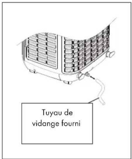 Tuyau de vidange fourni