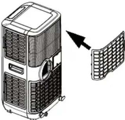 Klarstein Max Breeze Smart 15K - INSTALLATION OF THE ACTIVATED CARBON FILTER - 4