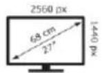 JVC Q27WCF - Positie (VGA-modus) - 1