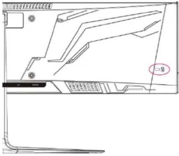 JVC Q27WCF - Utilisation du verrouillage Kensington - 1