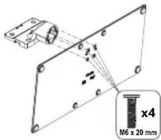 PANASONIC TX-55MZ800E - Montaje del pedestal - 1
