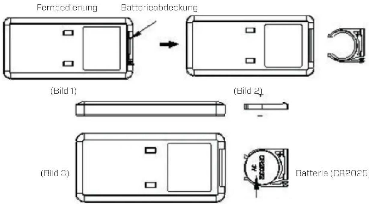 Clean Air Optima CA-606B - Wechseln der Batterien in der Fernbedienung - 1