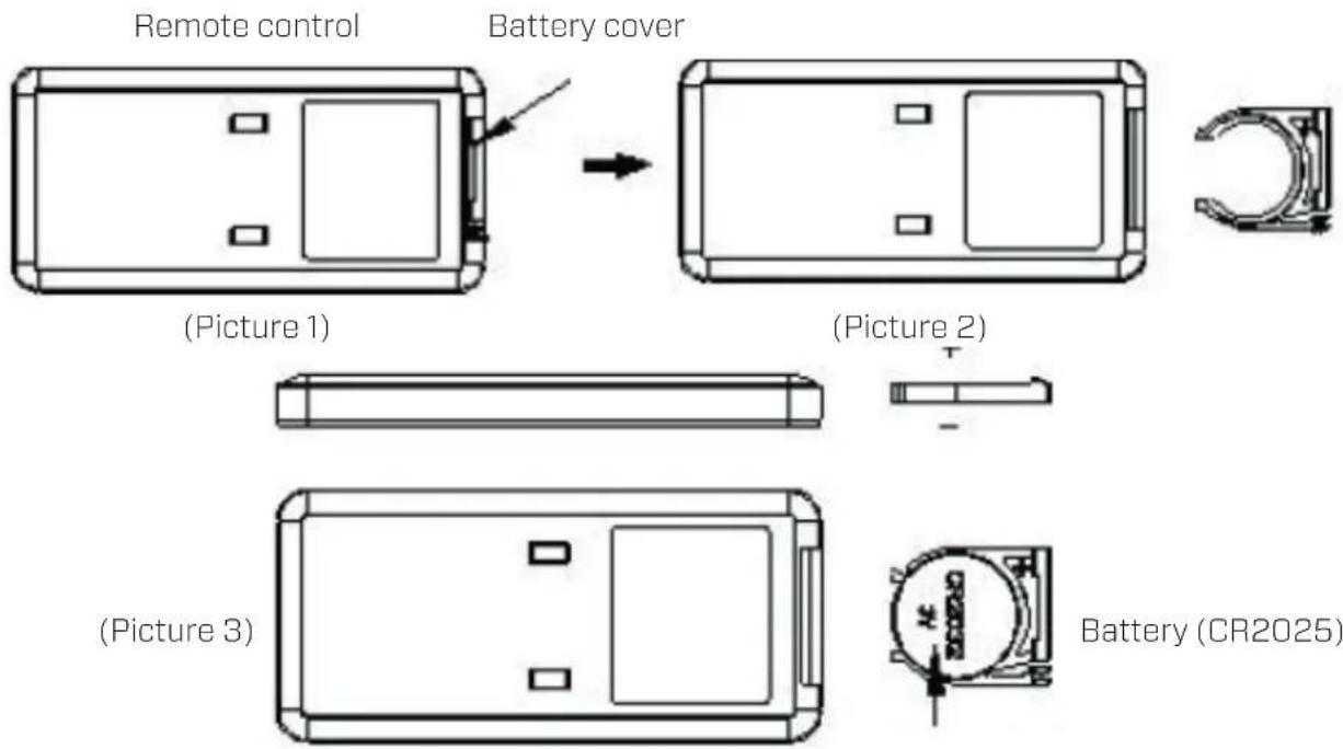 Clean Air Optima CA-606B - Replacing batteries in the remote control - 1