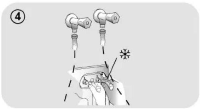 CANDY RP4 476BWMR8-S - Hydraulic connections - 2