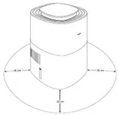 BEURER LB 300 Plus - Adım 1: Hava nemlendiricinin konumlandırılması - 1
