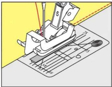 BERNINA 790 PRO - 布端のトップステッチ(小幅) - 1