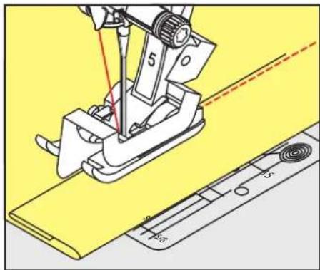BERNINA 790 PRO - シームガイドを使用したトップステッチ - 1