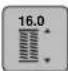 BERNINA 790 PRO - 布ガイド付き自動ボタンホール押え #3Aを使用して、ボタンホールの大きさを決めます - 4
