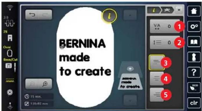 BERNINA 790 PRO - 複数行のレタリングの編集 - 1