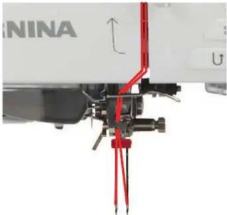 BERNINA 790 PRO - 二本針に糸を通す - 2