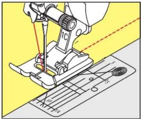 BERNINA 790 PRO - 布端のトップステッチ(小幅) - 2