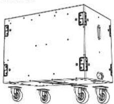 Turbosound TQ15B - Roues de transport (option) - 1