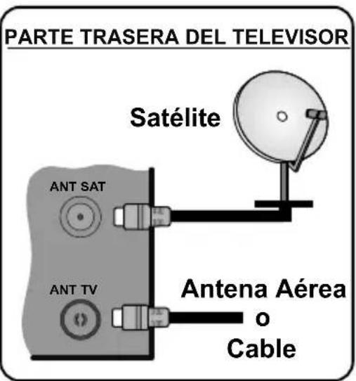 JVC LT-32VH3105 - Conecte el cable de antenna a su televator - 1