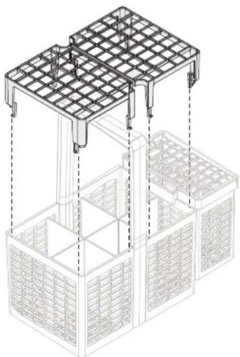 Fisher & Paykel DD24DT4NX9 - Fonctions et accessoires du panier à ustensiles - 1