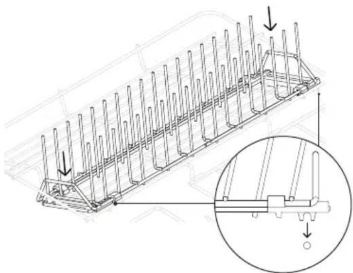 Fisher & Paykel DD24DT4NX9 - Grille avec dents ajustables - 3
