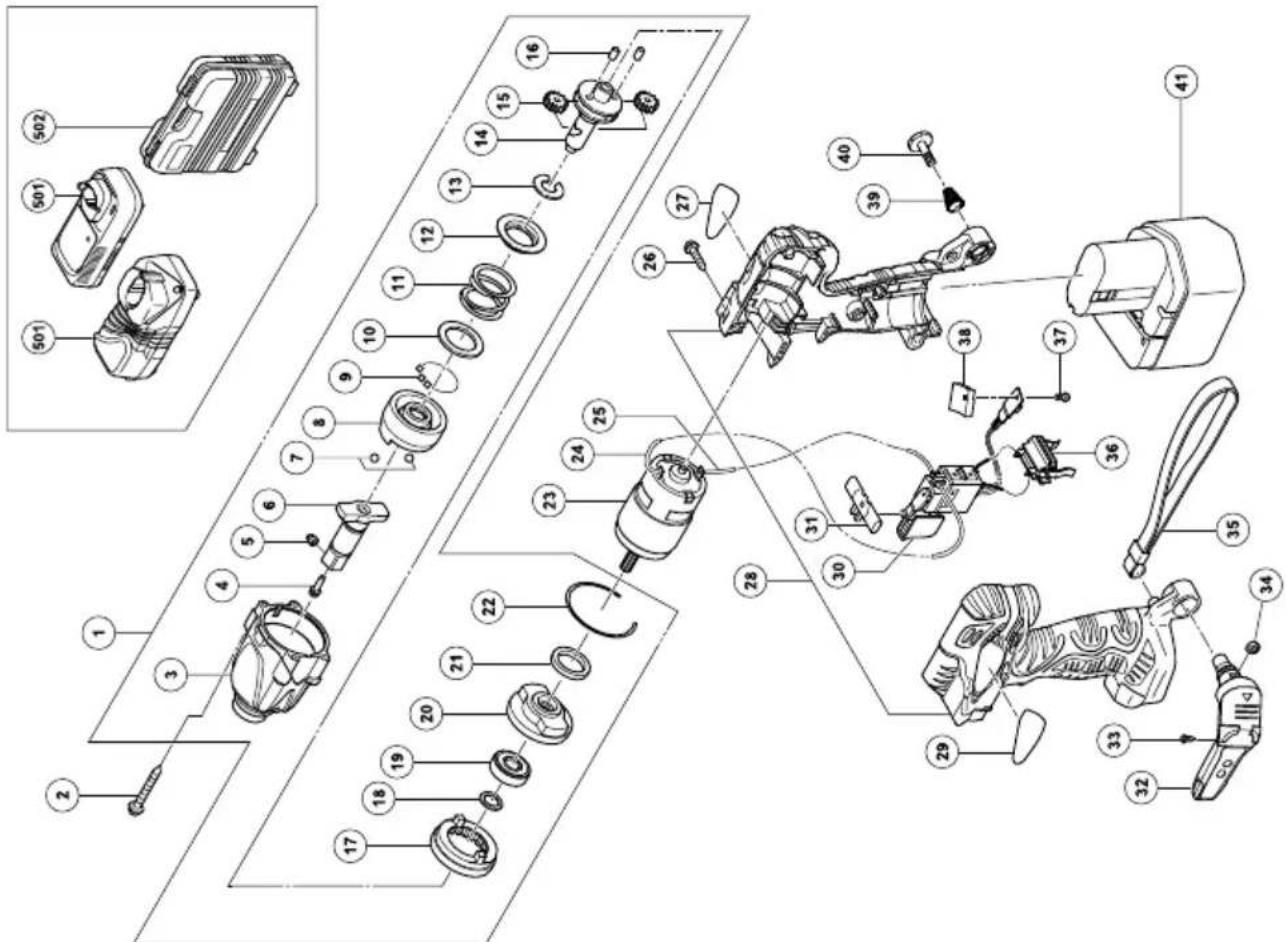 HiKOKI WH12DAF2 - Гіа то WH12DAF2 - 1