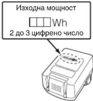 Изходна мощност Wh 2 до 3 цифreno число