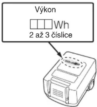 Výkon Wh 2 až 3 číslice