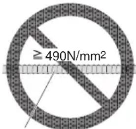 ≥ 490N/mm²