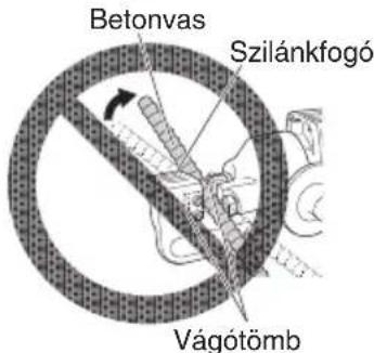 Betonvas Szilánkfogó Vágótömb