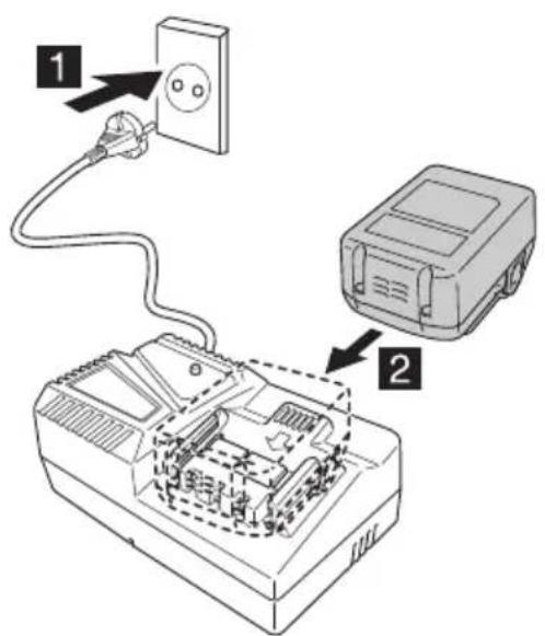 Diagram showing installation of an electrical outlet connected to a device, with labeled components and wiring connections.