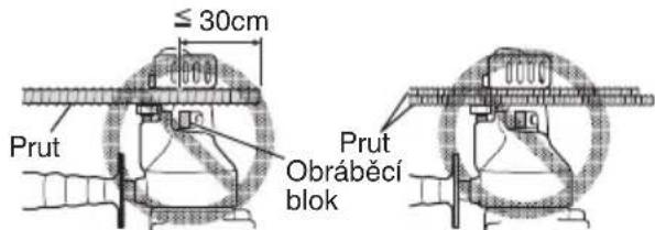 ≤ 30cm Prut Prut Obráběcí blok
