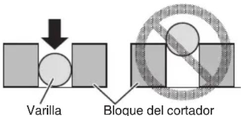 Varilla Bloque del cortador