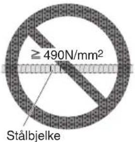 ≥ 490N/mm² Stålbjelke