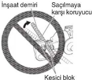İnşaat demiri Saçılmaya karşı koruyucu Kesici blok