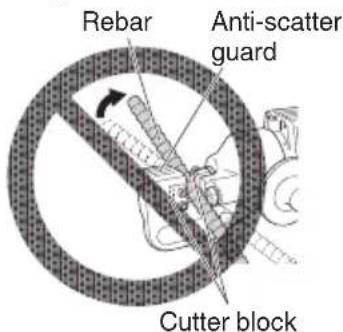 Rebar Anti-scatter guard Cutter block