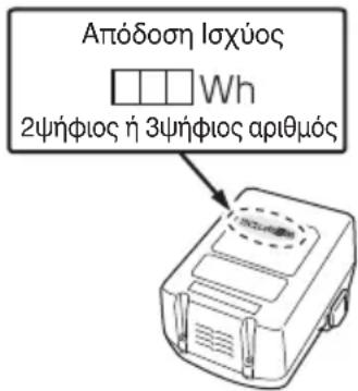 Απόδοση Ισχύος Wh 2ψήφιος ή 3ψήφιος αριθμός