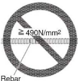 ≥ 490N/mm² Rebar