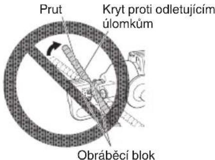 Prut Kryt proti odletujícím úlomkům Obráběcí blok