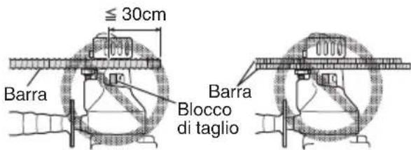 ≤ 30cm Barra Barra Blocco di taglio