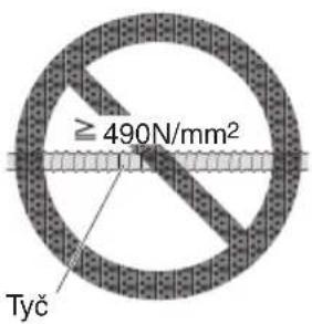 ≥ 490N/mm² Tyč