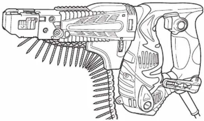 HiKOKI W4YD - Automatic Screwdriver Automatischer Magazinschrauben Vissuese à distributeur automatique Schroef automaat Avvitatore automatico a nastro Atornillador automatico Aparafusadora automática Αυτοτροφοδοτούμενο κατσαβίδι - 1