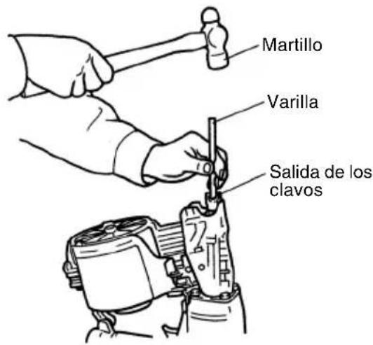 HiKOKI NV90AB - Contramedidas para el atasco de clavos - 1