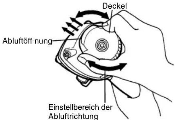 HiKOKI NV90AB - Ändern der Abluftrichtung - 1