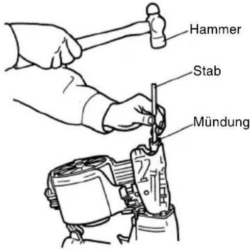HiKOKI NV90AB - Maßnahmen gegen das Verklemmen von Nägeln - 1