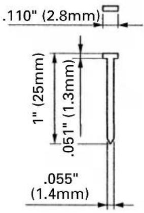 HiKOKI NT65GS - Dimensions of nails - 2