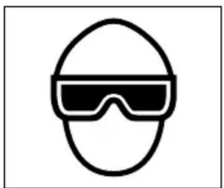 HiKOKI NT65GS - LOS OPERADORES Y DEMÁS PERSONAS QUE SE ENCUENTREN EN EL ÁREA DE TRABAJO DEBEN USAR GAFAS PROTECTORAS CON BLINDAJES LATERALES. - 1