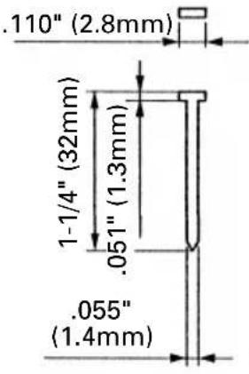 HiKOKI NT65GS - Dimensiones de los clavos - 2
