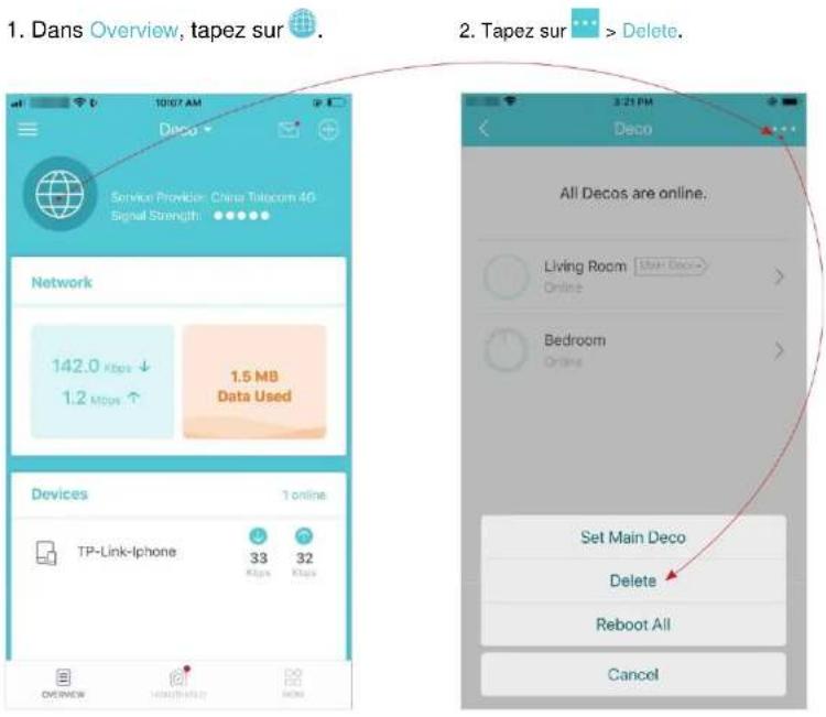 TP-LINK Deco X20-4G - Supprimer un réseau - 1