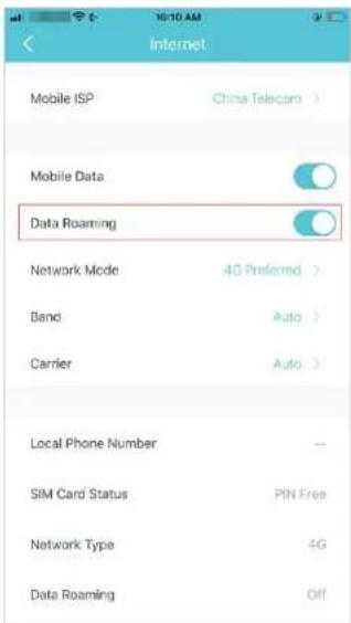 TP-LINK Deco X20-4G - Paramètres Internet (pour le mode routeur 3G/4G) - 3