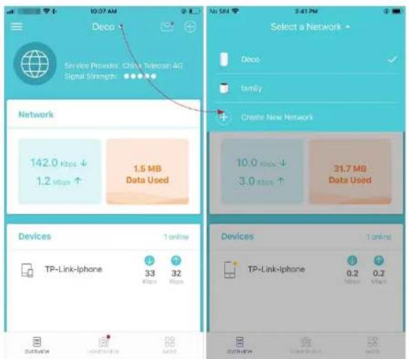 TP-LINK Deco X20-4G - Créer un nouveau réseau - 1