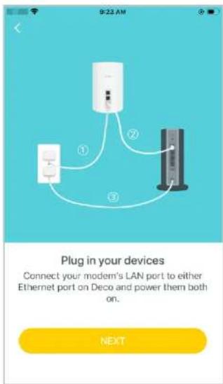 TP-LINK Deco X20-4G - Branchez et allumez Deco - 1