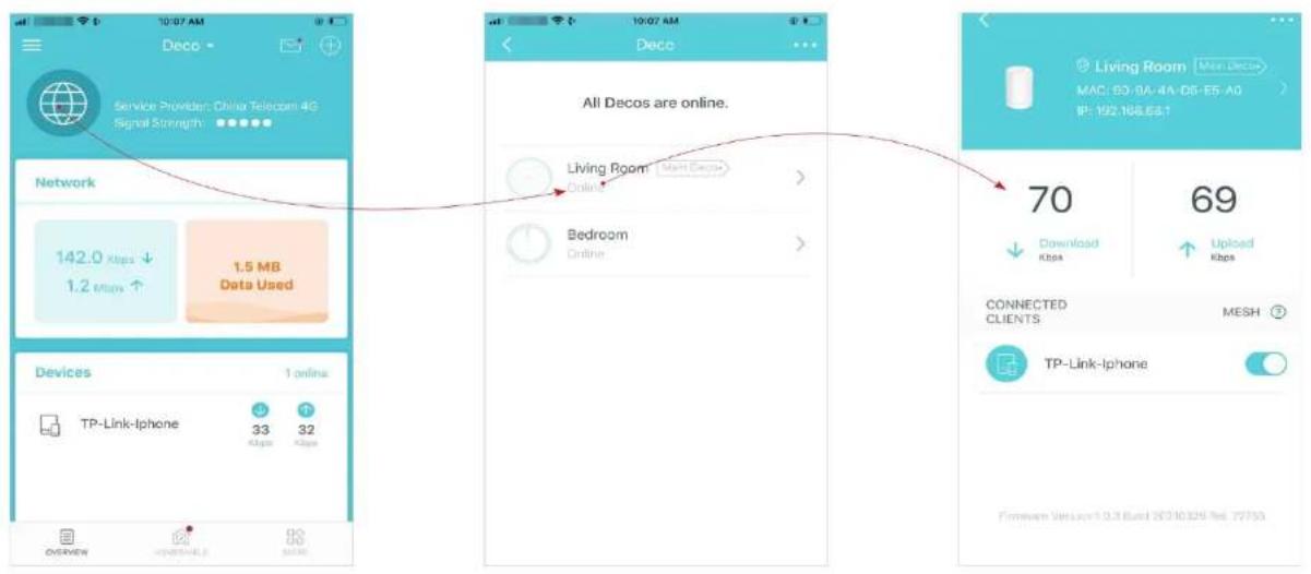 TP-LINK Deco X20-4G - Vérifier l'état de la déco - 1